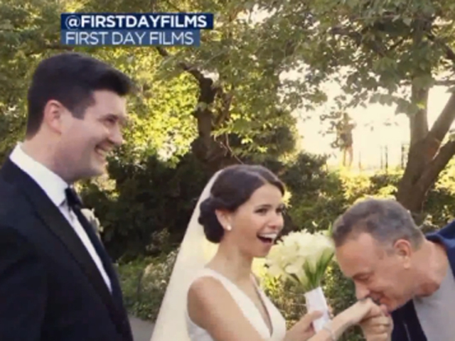 Tom Hanks Surprises On Their Wedding Day Wptv Tom Hanks Surprises On Their Wedding Day