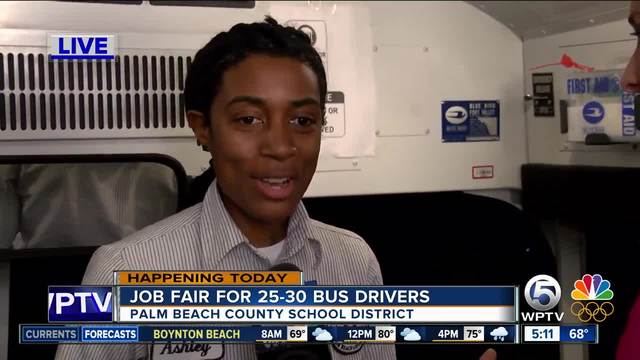 Palm Beach County school district holding bus driver job