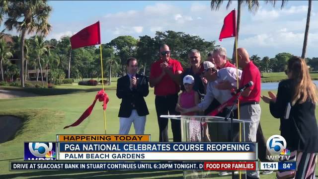 PGA National celebrates re-opening of golf course after renovations