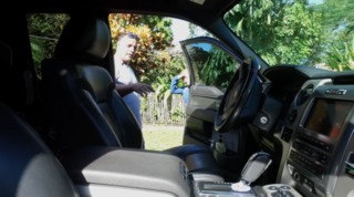 Boca Raton resident, Michael Ross, says he was about halfway down his driveway when he realized burglars broke into his car and stole his gun.