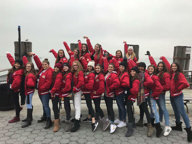 Boca Dance Studios dancers enjoying New York City ahead of their Thanksgiving day performanc